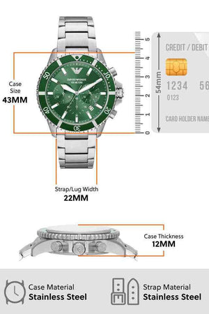 Emporia Armanii Silver Watch AR11500 - OM SAI TIMEPIECE
