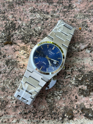Tisst PRX Quartz – Blue Dial Stainless Steel Watch - OM SAI TIMEPIECE