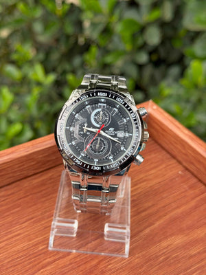 EDIFICE EFR 539 Chronograph Stainless Steel Watch – Black Dial