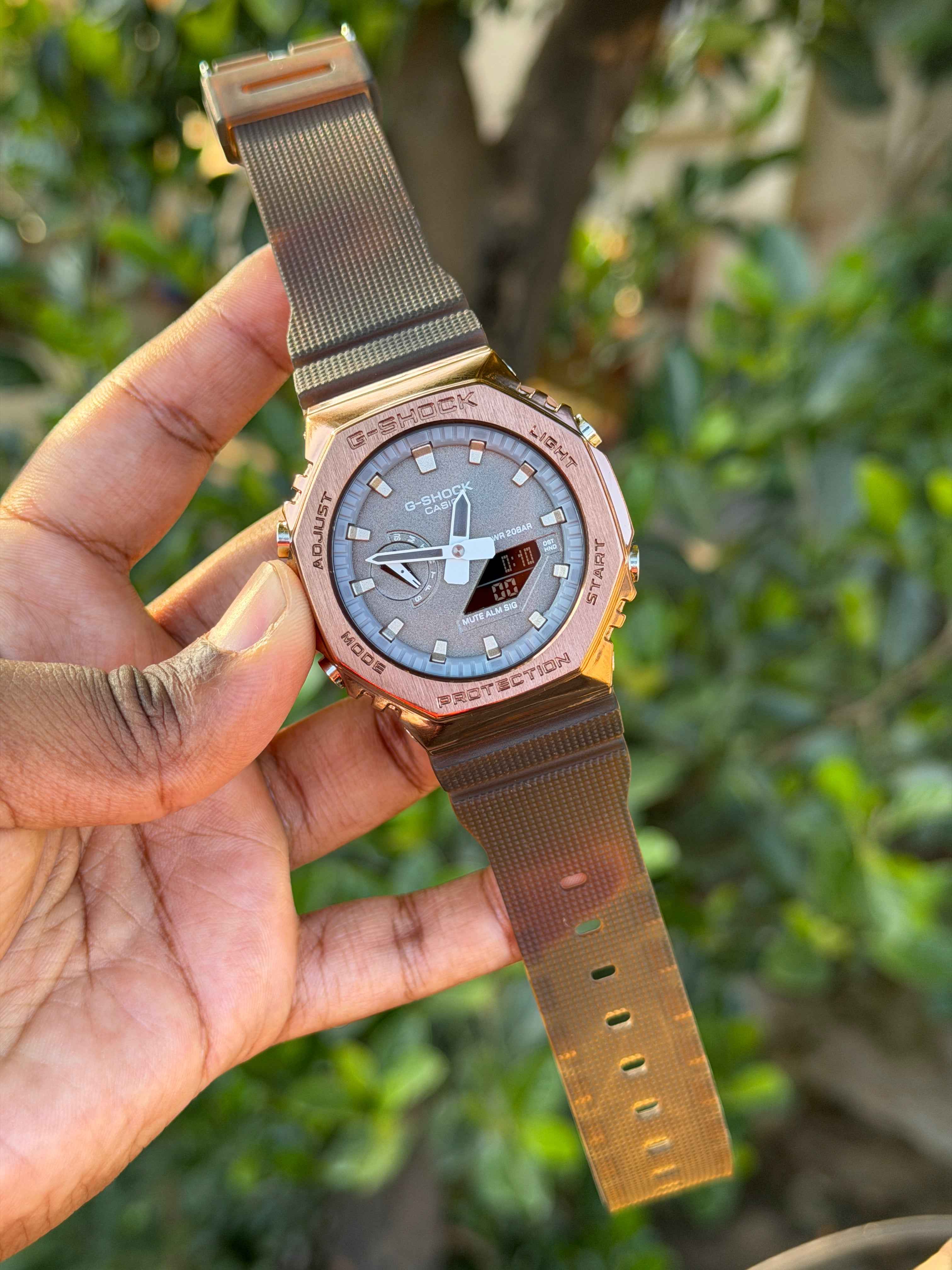 G-SHOCK GM-2100 Brown Metal Body - OM SAI TIMEPIECE