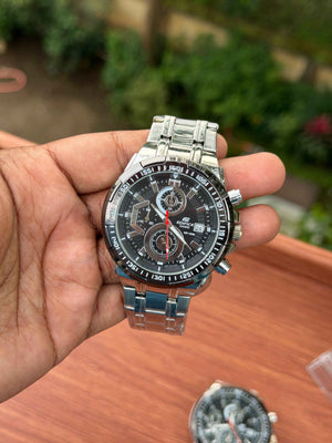 EDIFICE EFR 539 Chronograph Stainless Steel Watch – Black Dial