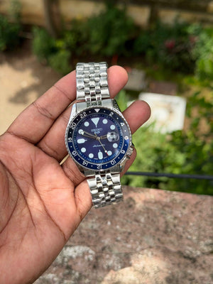 Seik 5 Sunburst Blue