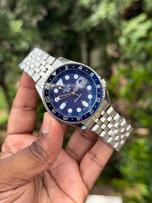 Seik 5 Sunburst Blue