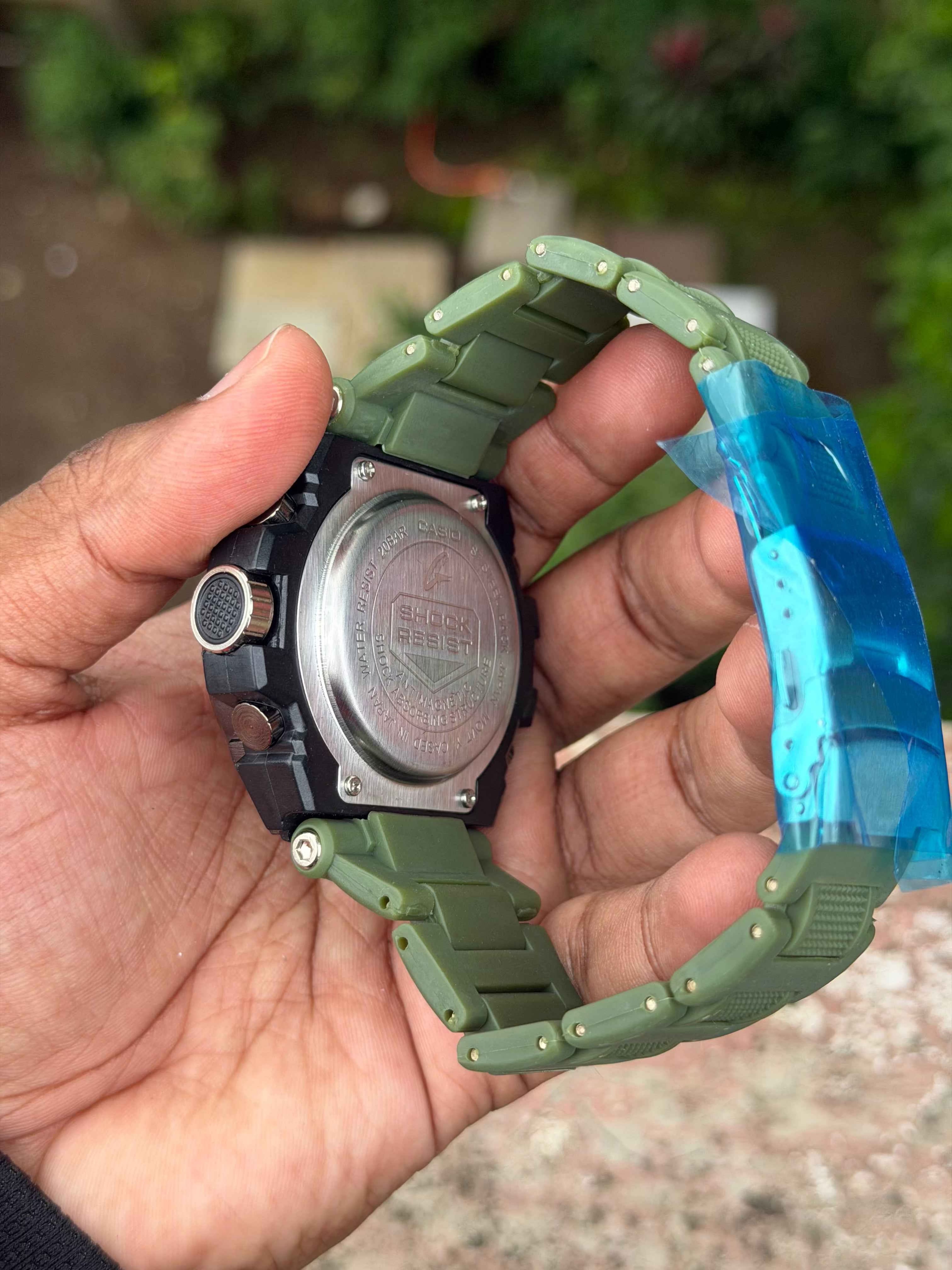 C@sio G-Sh#ck Style Analog Digital - ARMY GREEN