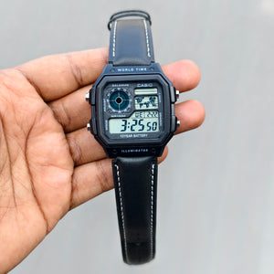 Casi# Vintage Illuminator - Black - OM SAI TIMEPIECE