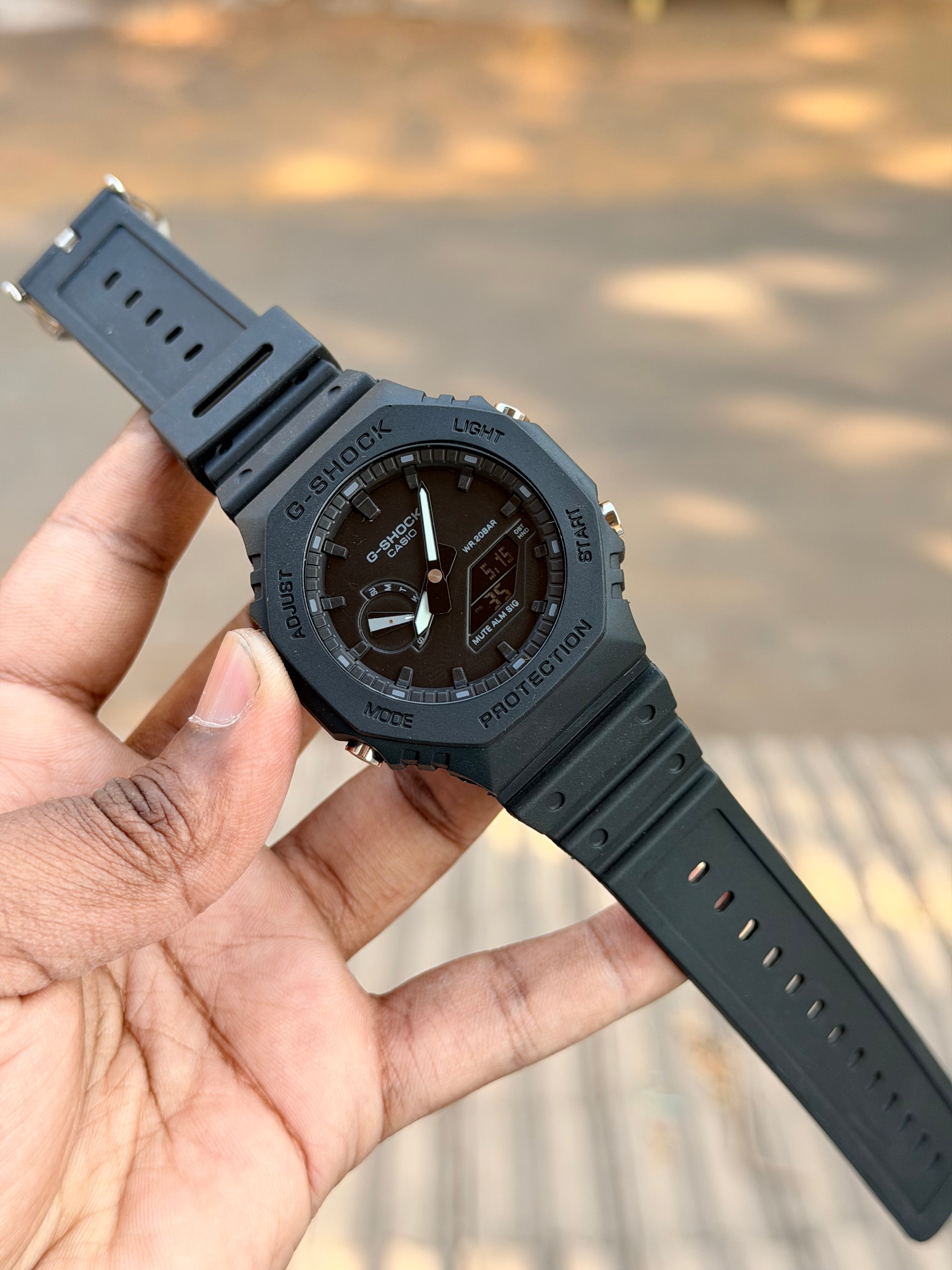 G-Shokc GA2100 Matte Black - OM SAI TIMEPIECE