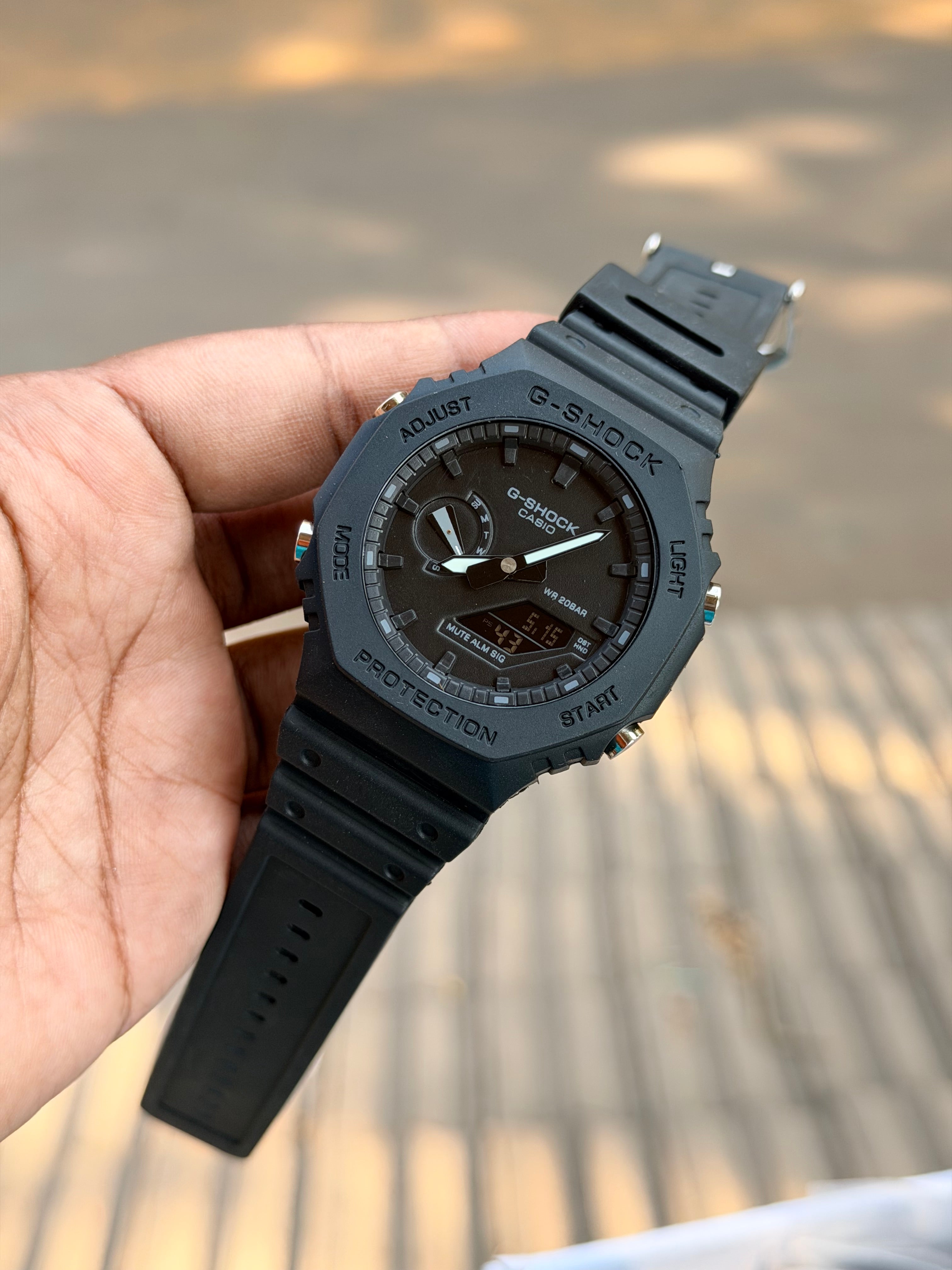 G-Shokc GA2100 Matte Black - OM SAI TIMEPIECE