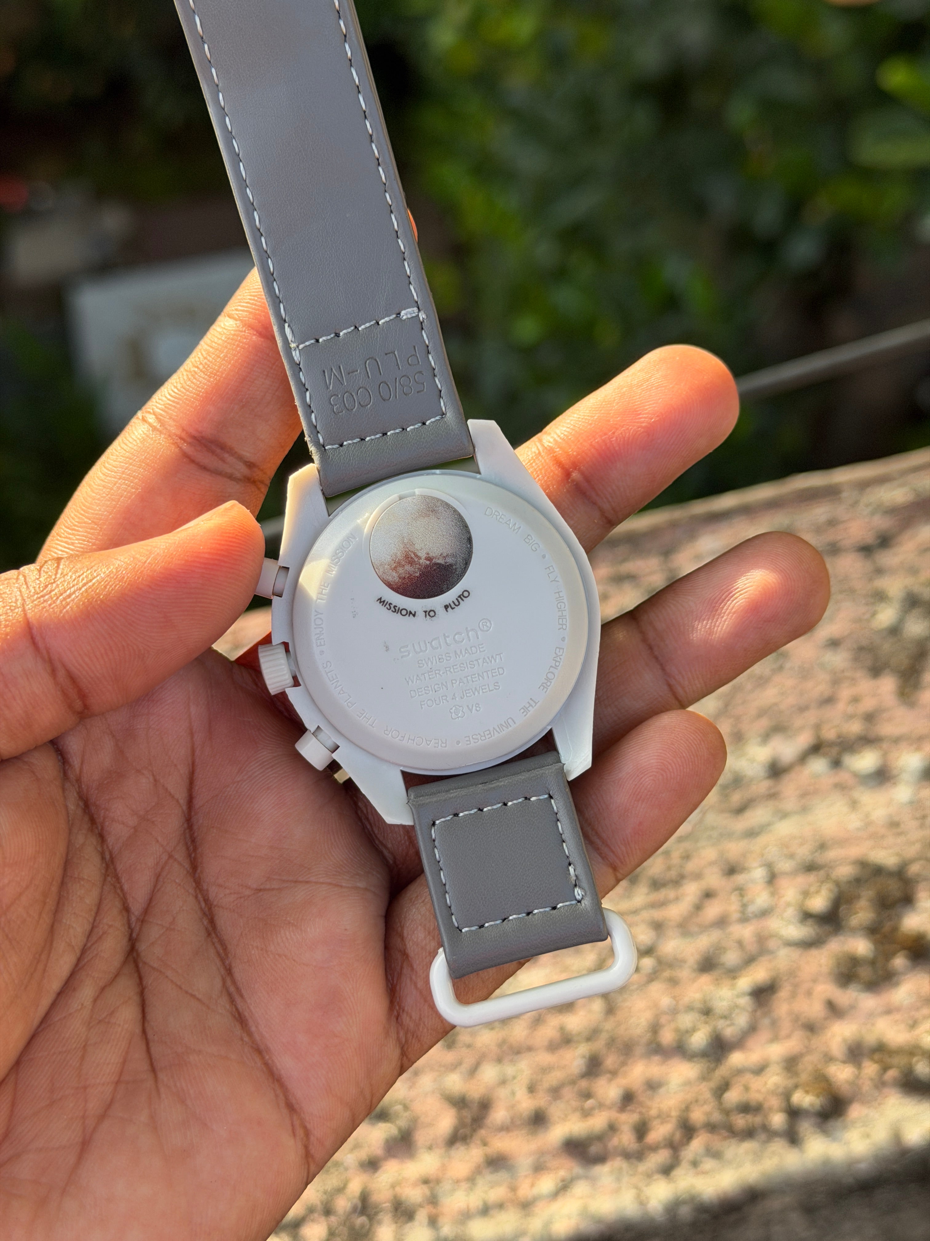 SWATCH X OMEGA BIOCERAMIC MOONSWATCH MISSION TO PLUTO - OM SAI TIMEPIECE
