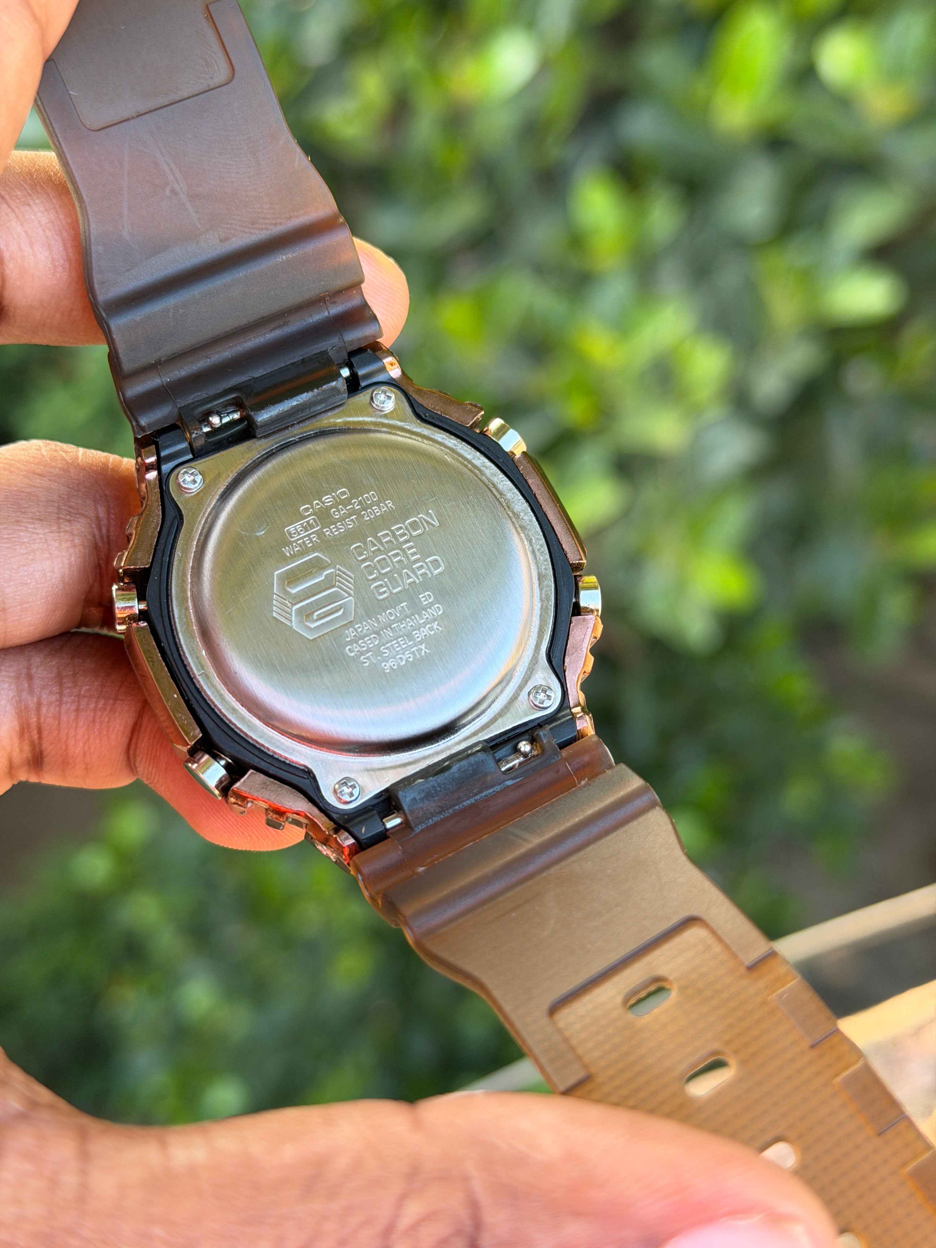 G-SHOCK GM-2100 Brown Metal Body - OM SAI TIMEPIECE