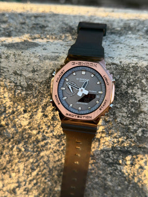 G-SHOCK GM-2100 Brown Metal Body - OM SAI TIMEPIECE