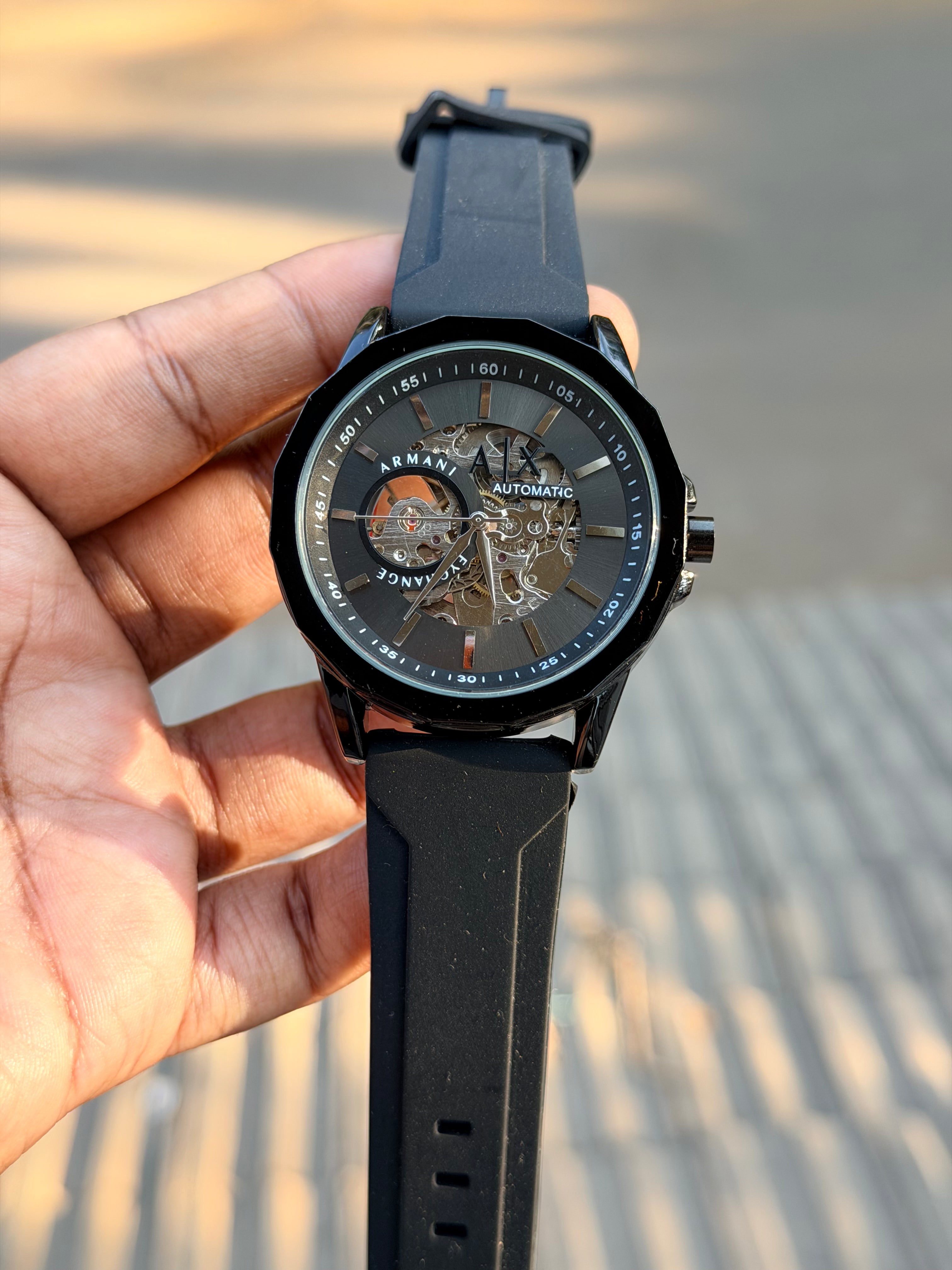 Armanii Exchange Automatic - 3 Month Machine Warranty - OM SAI TIMEPIECE