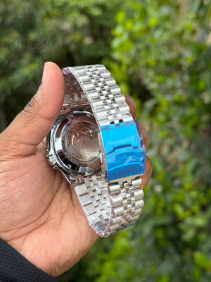 Séik o 5 Sports Automatic GMT "Pepsi" Edition Stainless Steel Men's Watch
