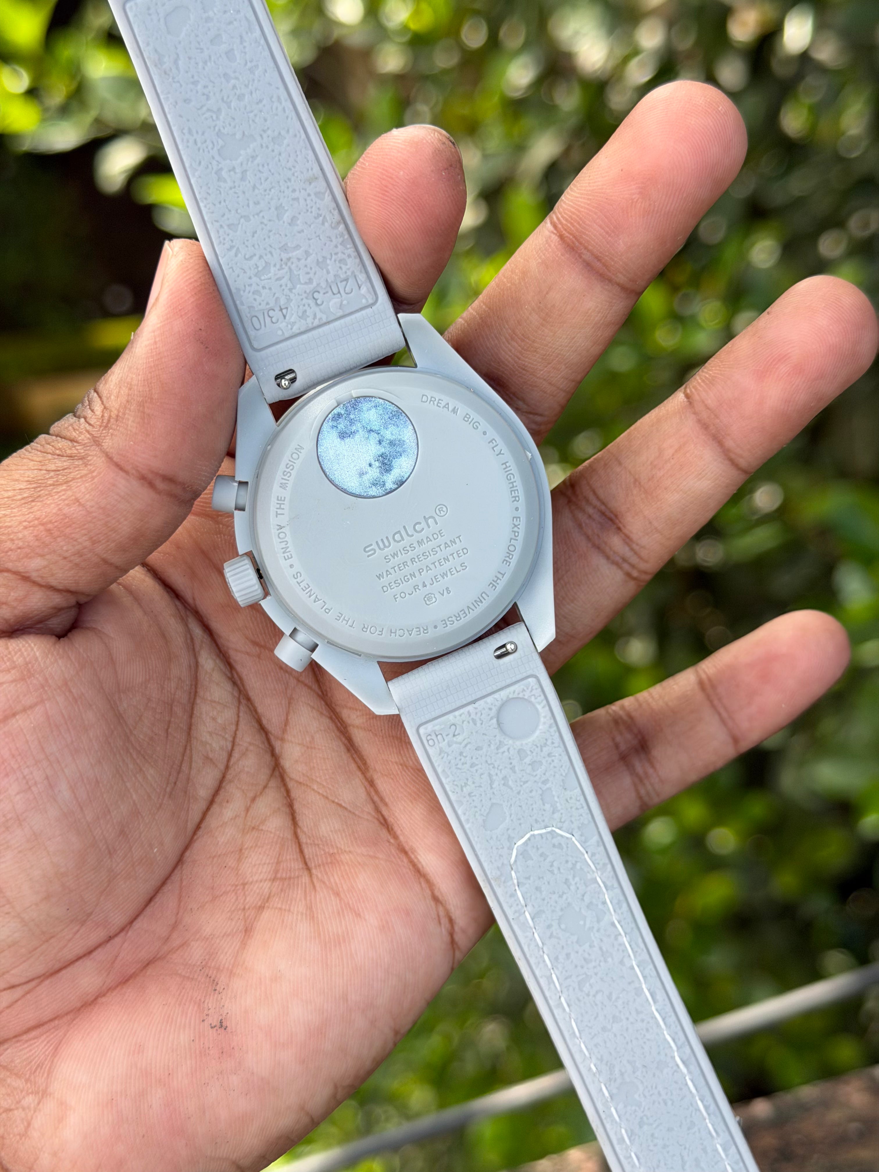 MoonSwatch Speedmaster Chronograph Style Watch – GREY