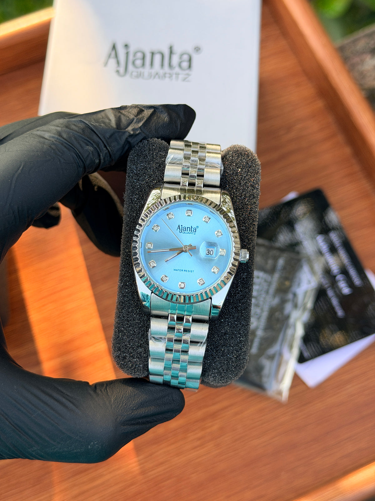 Ajanta Quartz Avenza Women’s Analog Watch (Model: AWCEXL102L/1 Sky Blue - 1 Year Warranty