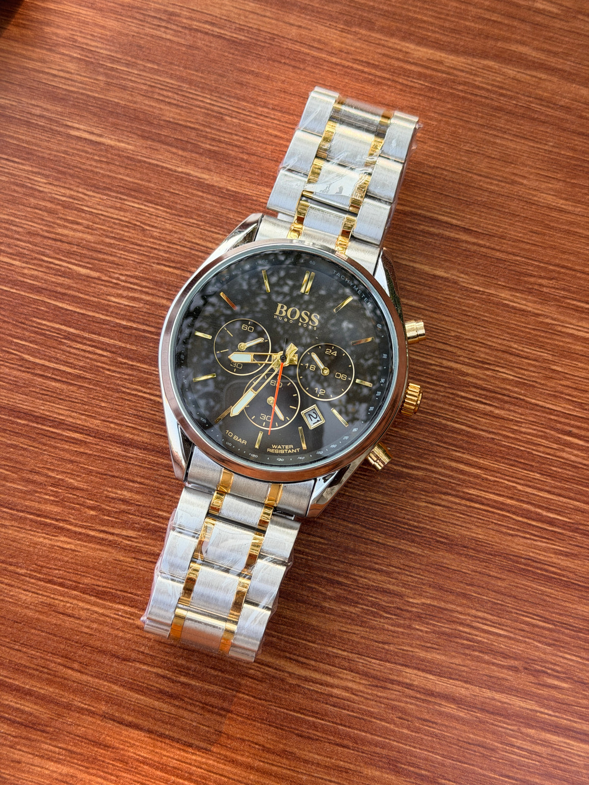 BOSS Chronograph Men’s Watch - Dual Tone Black Dial
