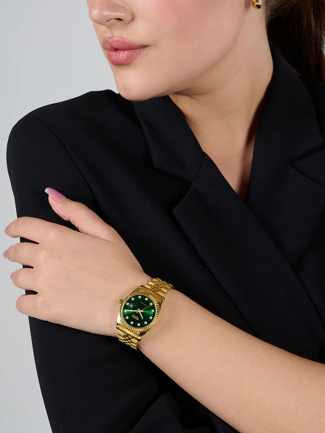 Ajanta Quartz Avenza Women’s Analog Watch (Model: AWCEXL102L/2 Green Gold - 1 Year Warranty