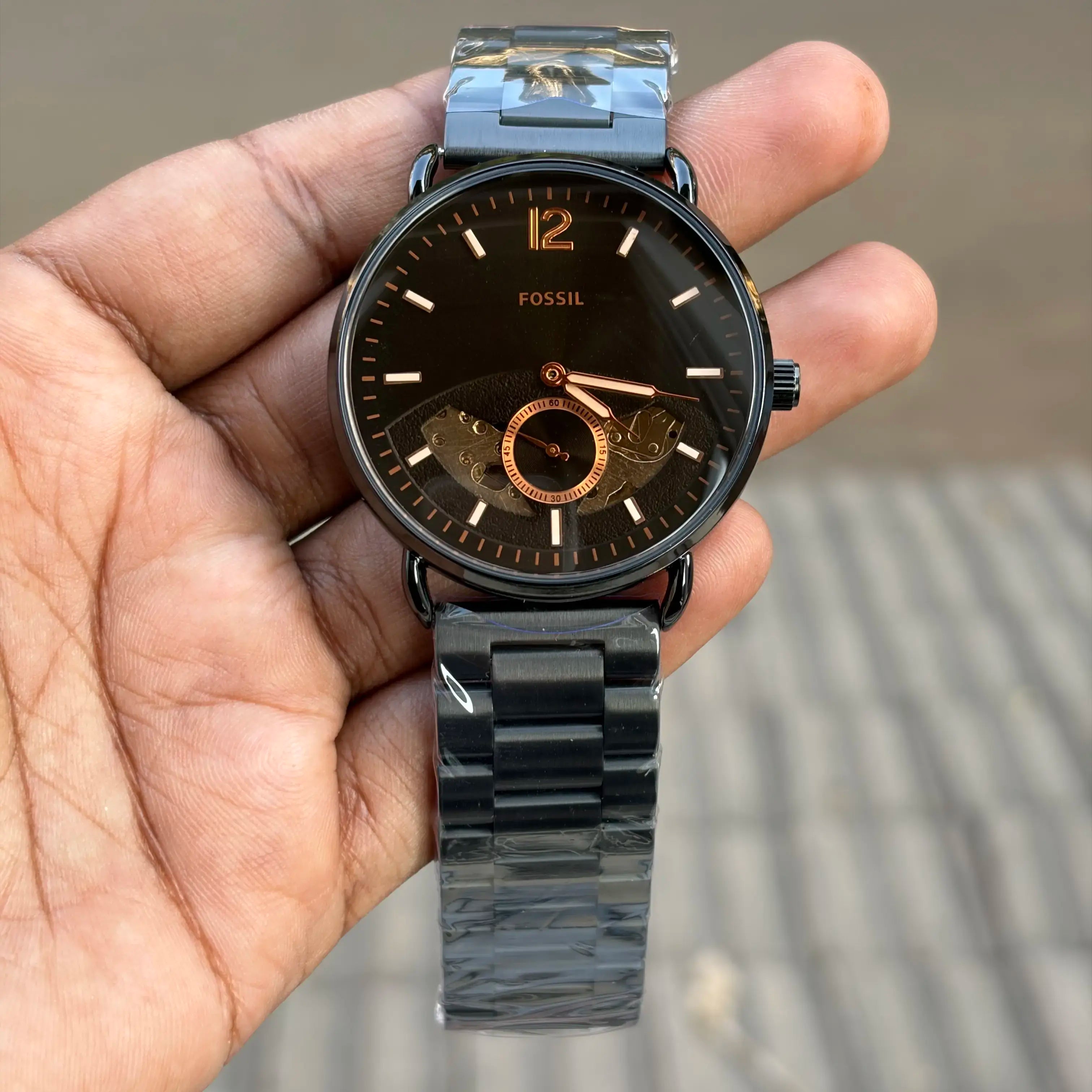 Fossi# Commuter Twist automatic - 3 Month Machine Warranty - OM SAI TIMEPIECE