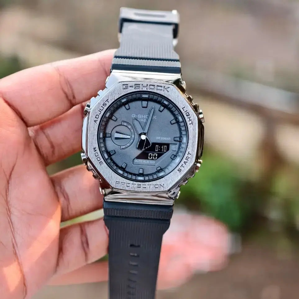 G-#hock GA2100-Full Black Dial Belt - OM SAI TIMEPIECE