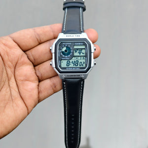 Casi# Vintage Illuminator - Black/Silver - OM SAI TIMEPIECE