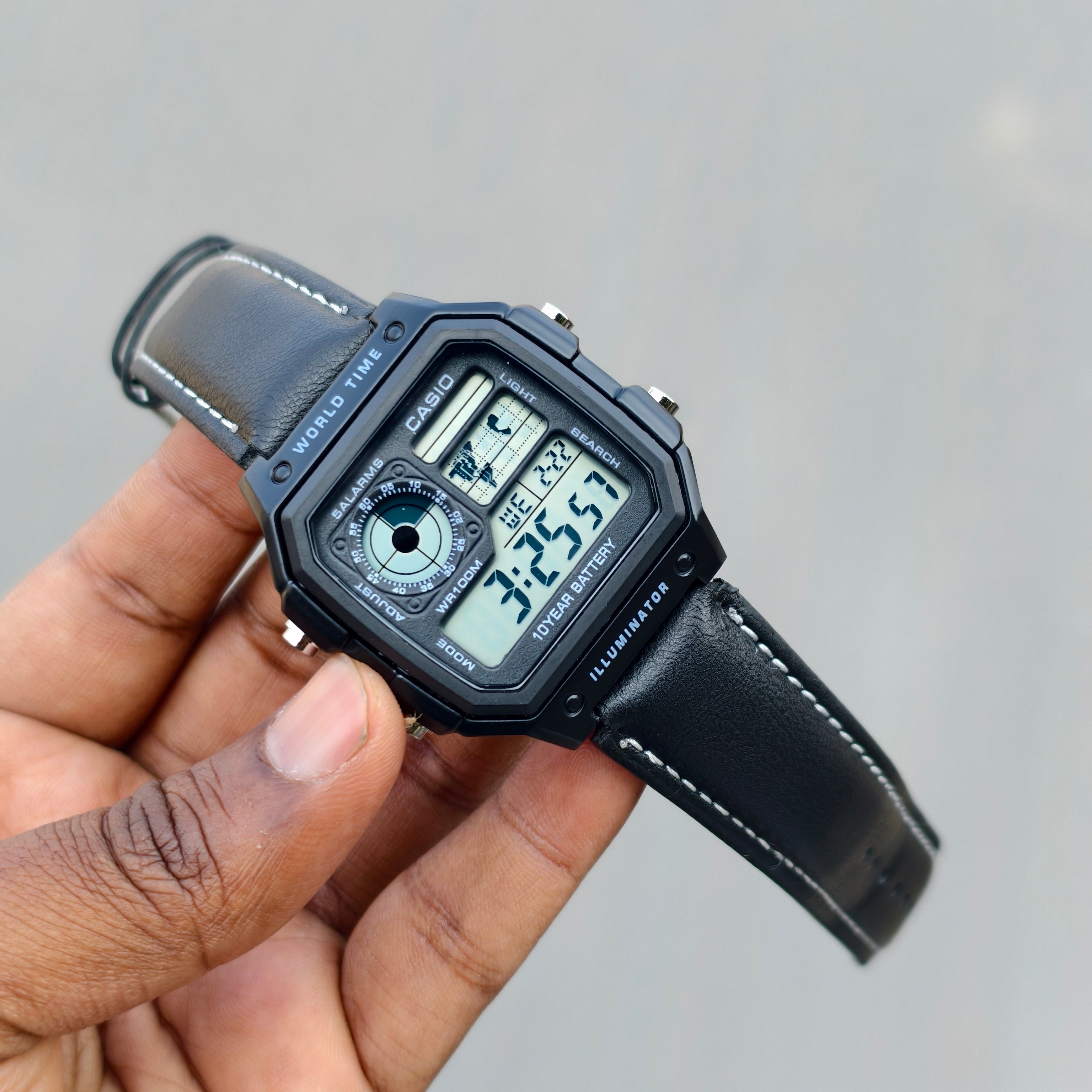 Casi# Vintage Illuminator - Black - OM SAI TIMEPIECE