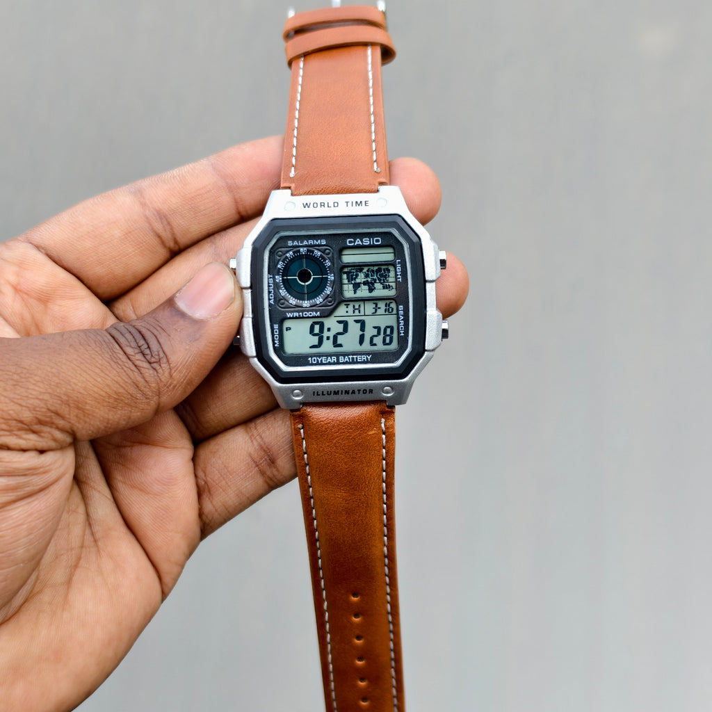 Casi# Vintage Illuminator - Tan/Silver